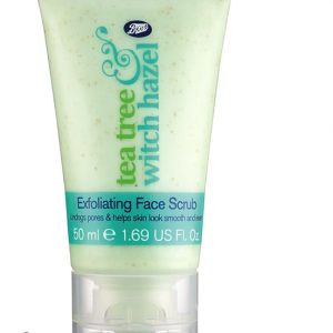 Boots Travel Mini Tea Tree & Witch Hazel Exfoliating Face Scrub 50ml